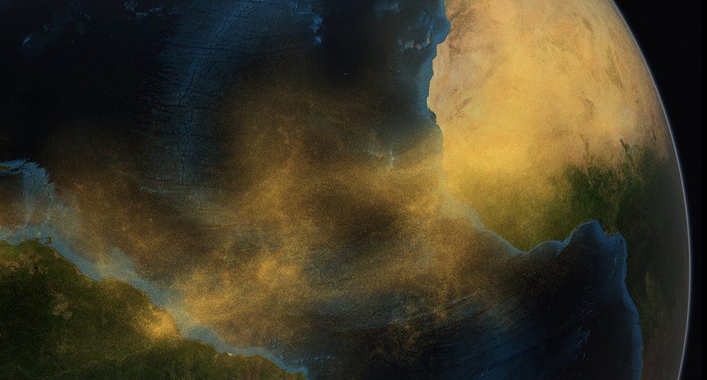 Nube de polvo del Sahara